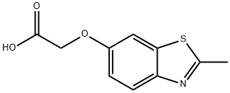 Acetic acid, 2-[(2-methyl-6-benzothiazolyl)oxy]- Structural