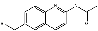 Acetamide, N-[6-(bromomethyl)-2-quinolinyl]- Structural