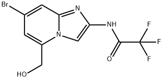 Acetamide, N-[7-bromo-5-(hydroxymethyl)imidazo[1,2-a]pyridin-2-yl]-2,2,2-trifluoro- Structural