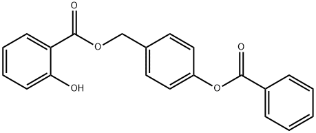 Benzoic acid, 2-hydroxy-, [4-(benzoyloxy)phenyl]methyl ester Structural