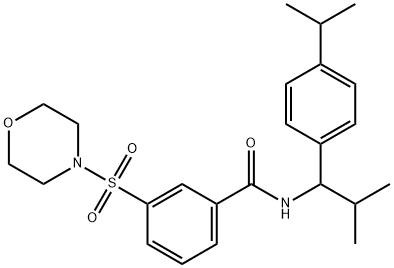 Benzamide, N-[2-methyl-1-[4-(1-methylethyl)phenyl]propyl]-3-(4-morpholinylsulfonyl)- Structural