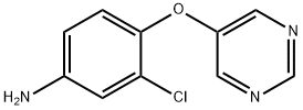 Benzenamine, 3-chloro-4-(5-pyrimidinyloxy)- Structural