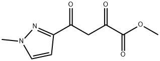 methyl 4-(1-methyl-1H-pyrazol-3-yl)-2,4-dioxobutanoate Structural
