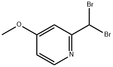 Pyridine, 2-(dibromomethyl)-4-methoxy- Structural