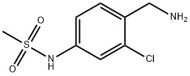 Methanesulfonamide, N-[4-(aminomethyl)-3-chlorophenyl]- Structural