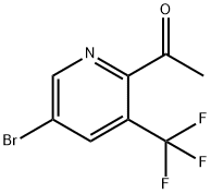 Ethanone,1-[5-bromo-3-(trifluoromethyl)-2-pyridinyl]- Structural