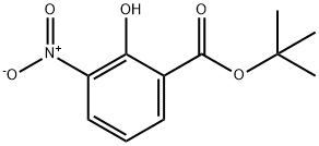 Benzoic acid, 2-hydroxy-3-nitro-, 1,1-dimethylethyl ester Structural
