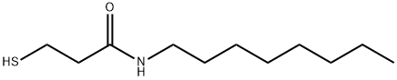 Propanamide, 3-mercapto-N-octyl- Structural