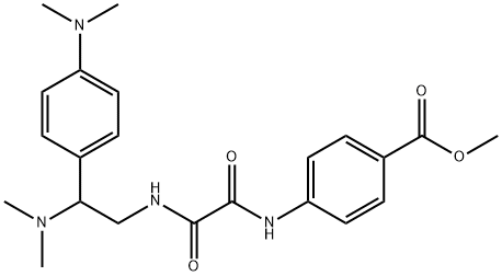 Benzoic acid, 4-[[2-[[2-(dimethylamino)-2-[4-(dimethylamino)phenyl]ethyl]amino]-2-oxoacetyl]amino]-, methyl ester Structural