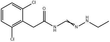 Benzeneacetamide, 2,6-dichloro-N-[(ethylamino)iminomethyl]- Structural