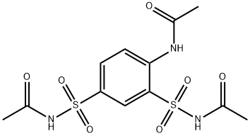 Acetamide, N,N'-[[4-(acetylamino)-1,3-phenylene]bis(sulfonyl)]bis- (9CI) Structural