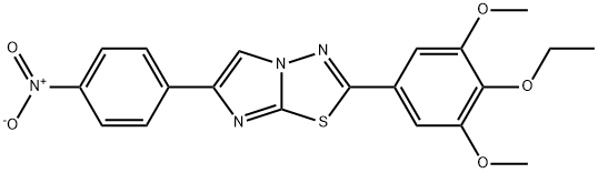 Imidazo[2,1-b]-1,3,4-thiadiazole, 2-(4-ethoxy-3,5-dimethoxyphenyl)-6-(4-nitrophenyl)- Structural