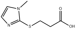 Propanoic acid, 3-[(1-methyl-1H-imidazol-2-yl)thio]- Structural