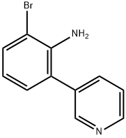 Benzenamine, 2-bromo-6-(3-pyridinyl)- Structural