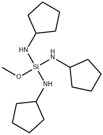 Silanetriamine, N,N',N''-tricyclopentyl-1-methoxy- Structural