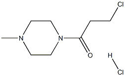 3-chloro-1-(4-methylpiperazin-1-yl)propan-1-one hydrochloride Structural