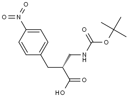 Boc-(R)-3-amino-2-(4-nitrobenzyl)propanoicacid Structural