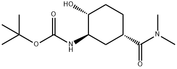carbamic acid, n-[(1r,2r,5s)-5-[(dimethylamino)carbonyl]-2-hydroxycyclohexyl]-, 1,1-dimethylethyl ester Structural Picture