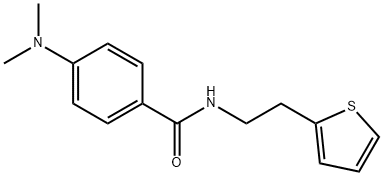 Benzamide, 4-(dimethylamino)-N-[2-(2-thienyl)ethyl]- Structural