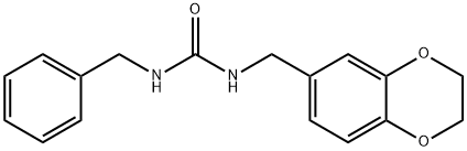 Urea, N-[(2,3-dihydro-1,4-benzodioxin-6-yl)methyl]-N'-(phenylmethyl)- Structural