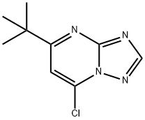 5-tert-butyl-7-chloro[1,2,4]triazolo[1,5-a]pyrimidine Structural