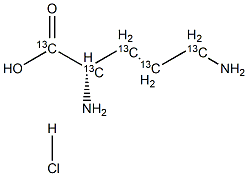 L-ORNITHINE-13C5 HYDROCHLORIDE, Structural