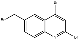 Quinoline, 2,4-dibromo-6-(bromomethyl)- Structural