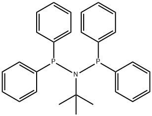 N,N-bis(diphenylphosphanyl)tert-butylamine Structural