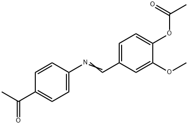 4-{[(4-acetylphenyl)imino]methyl}-2-methoxyphenyl acetate