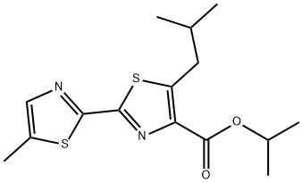 isopropyl 5-isobutyl-5'-methyl-2,2'-bithiazole-4-carboxylate Structural