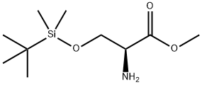 O-(tert-Butyldimethylsilyl)-L-serine Methyl Ester Structural