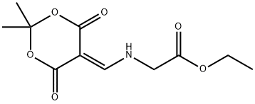 ethyl [(2,2-dimethyl-4,6-dioxo-1,3-dioxan-5-ylidenemethyl)amino]acetate Structural