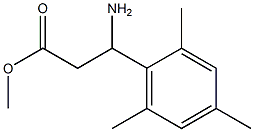methyl 3-amino-3-(2,4,6-trimethylphenyl)propanoate Structural