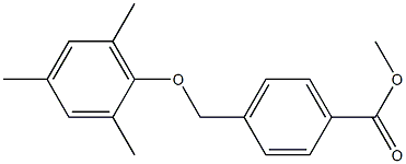 methyl 4-(2,4,6-trimethylphenoxymethyl)benzoate Structural