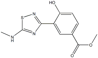 methyl 4-hydroxy-3-[5-(methylamino)-1,2,4-thiadiazol-3-yl]benzoate