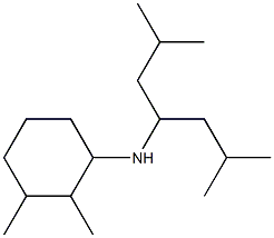 N-(2,6-dimethylheptan-4-yl)-2,3-dimethylcyclohexan-1-amine Structural