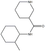 N-(2-methylcyclohexyl)piperidine-3-carboxamide Structural