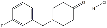 1-[(3-fluorophenyl)methyl]piperidin-4-one hydrochloride