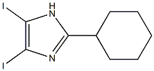 2-CYCLOHEXYL-4,5-DIIODO-1H-IMIDAZOLE Structural