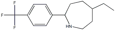 5-ETHYL-2-[4-(TRIFLUOROMETHYL)PHENYL]AZEPANE Structural