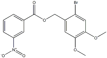 2-bromo-4,5-dimethoxybenzyl 3-nitrobenzenecarboxylate