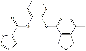 N2-{2-[(7-methyl-2,3-dihydro-1H-inden-4-yl)oxy]-3-pyridyl}thiophene-2-carboxamide