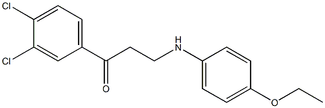 1-(3,4-dichlorophenyl)-3-(4-ethoxyanilino)-1-propanone