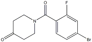 1-(4-bromo-2-fluorobenzoyl)piperidin-4-one