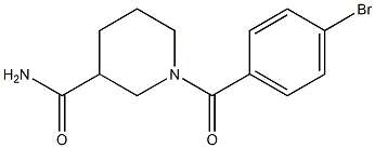 1-(4-bromobenzoyl)piperidine-3-carboxamide