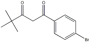 1-(4-bromophenyl)-4,4-dimethylpentane-1,3-dione Structural