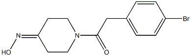 1-[(4-bromophenyl)acetyl]piperidin-4-one oxime