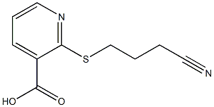 2-[(3-cyanopropyl)sulfanyl]pyridine-3-carboxylic acid