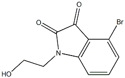 4-bromo-1-(2-hydroxyethyl)-2,3-dihydro-1H-indole-2,3-dione