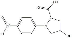 4-hydroxy-1-(4-nitrophenyl)pyrrolidine-2-carboxylic acid Structural